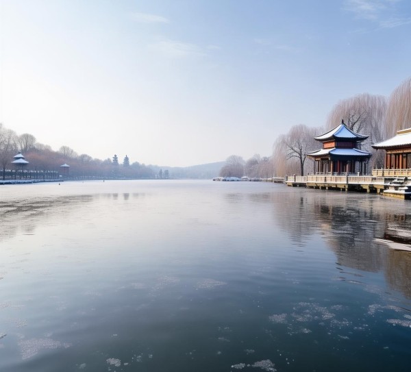 杭州冬日西湖，邂逅冬季绝美风景,杭州冬日西湖，邂逅冬季绝美风景,静谧,第1张