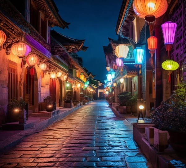中秋夜银川，探秘光影交的梦幻之旅,中秋夜银川，探秘光影交的梦幻之旅,古城,美食,第1张