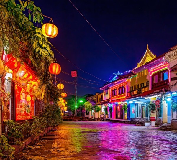 景洪夜色璀璨，揭秘魅力城市的,景洪夜色璀璨，揭秘魅力城市的,风情,美食,景区,第1张